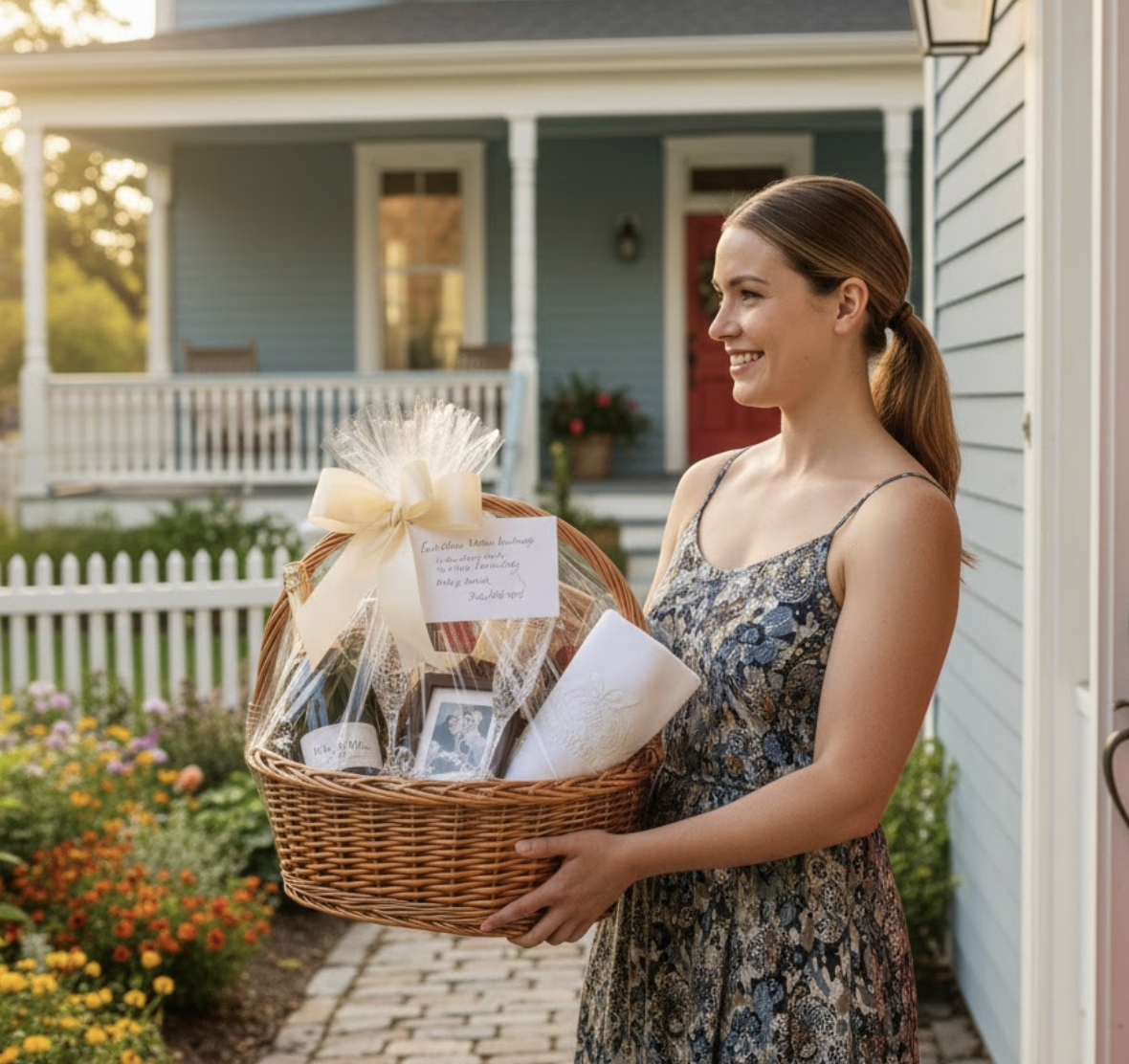 Wedding gift basket