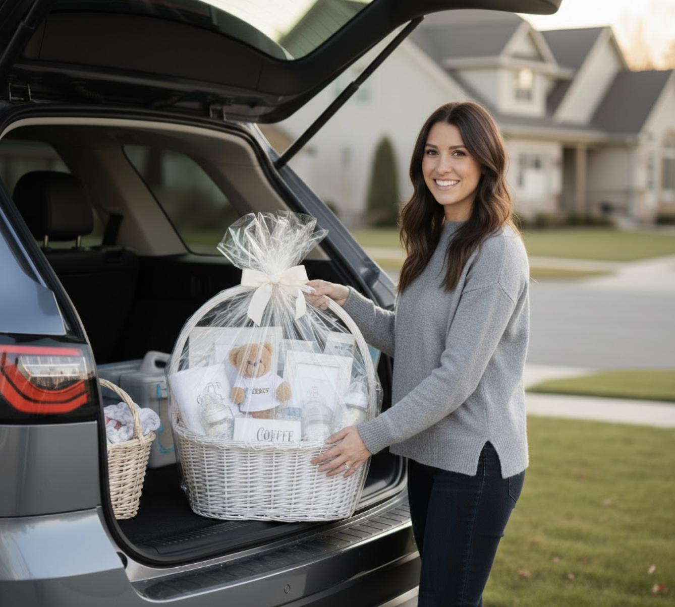 Loading baskets for delivery